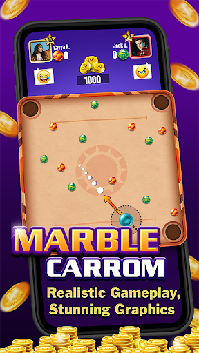 Marble Carrom : Kancha Master - عکس برنامه موبایلی اندروید