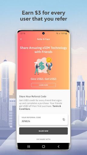 Airalo: eSIM Travel & Internet - Image screenshot of android app