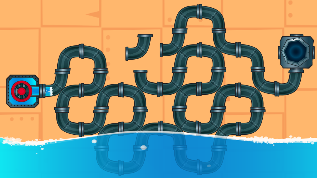 Water Pipes - Gameplay image of android game