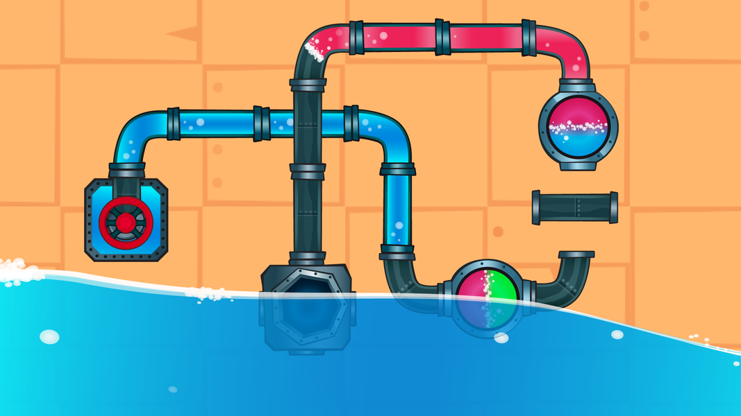 Water Pipes - Gameplay image of android game