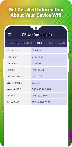 CPU-M Pro - Device Info - Image screenshot of android app