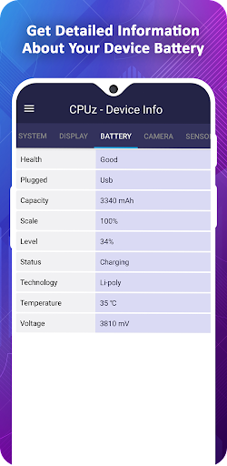 CPU-M Pro - Device Info - Image screenshot of android app