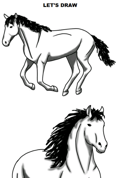 How to Draw Horses - Image screenshot of android app