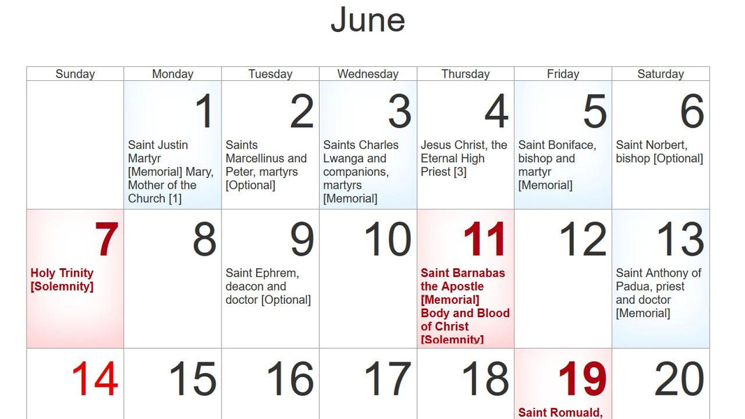 Church Calendar ۲۰۲۵ - عکس برنامه موبایلی اندروید