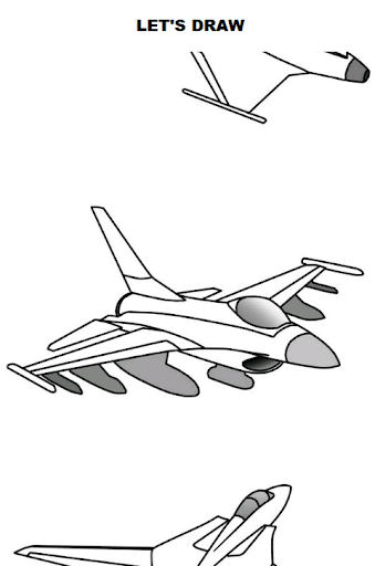 Draw Aircrafts: Jet - Image screenshot of android app