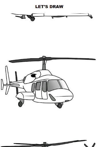 Draw Aircrafts: Helicopter - Image screenshot of android app