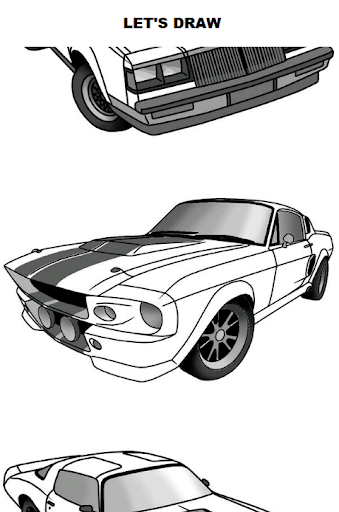 Draw Cars: Muscle - Image screenshot of android app