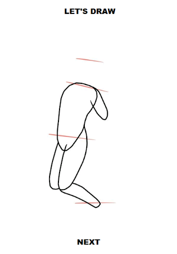 Draw Human Figures - Image screenshot of android app
