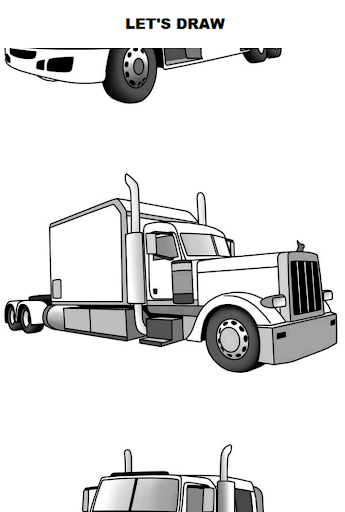 Draw Semi Trucks - عکس برنامه موبایلی اندروید