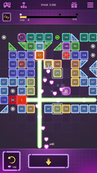 Bricks Breaker Dash - Gameplay image of android game