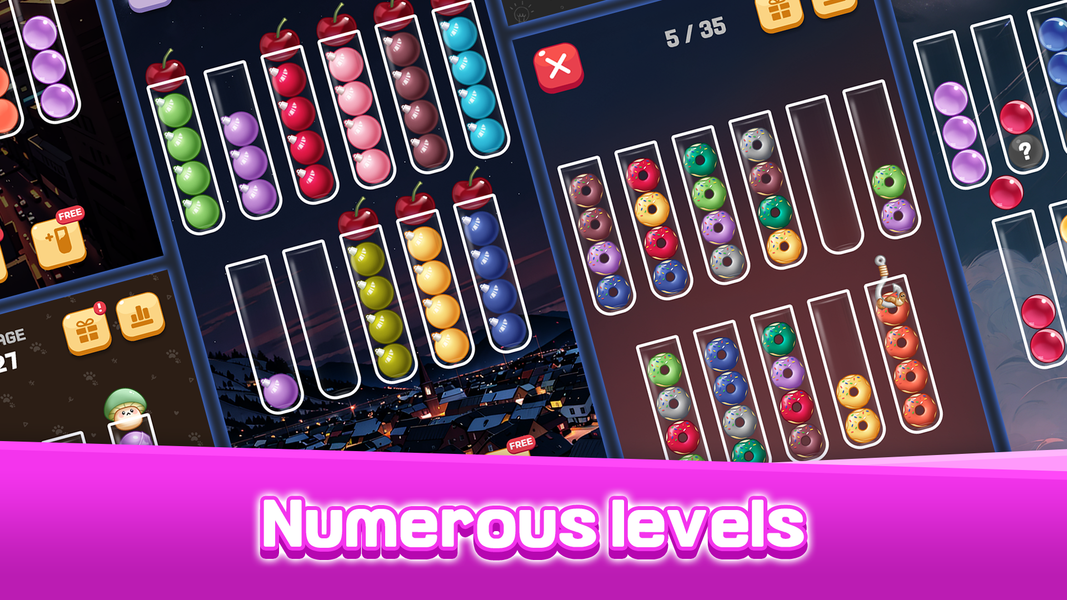 Sorting Ball Quiz - عکس بازی موبایلی اندروید