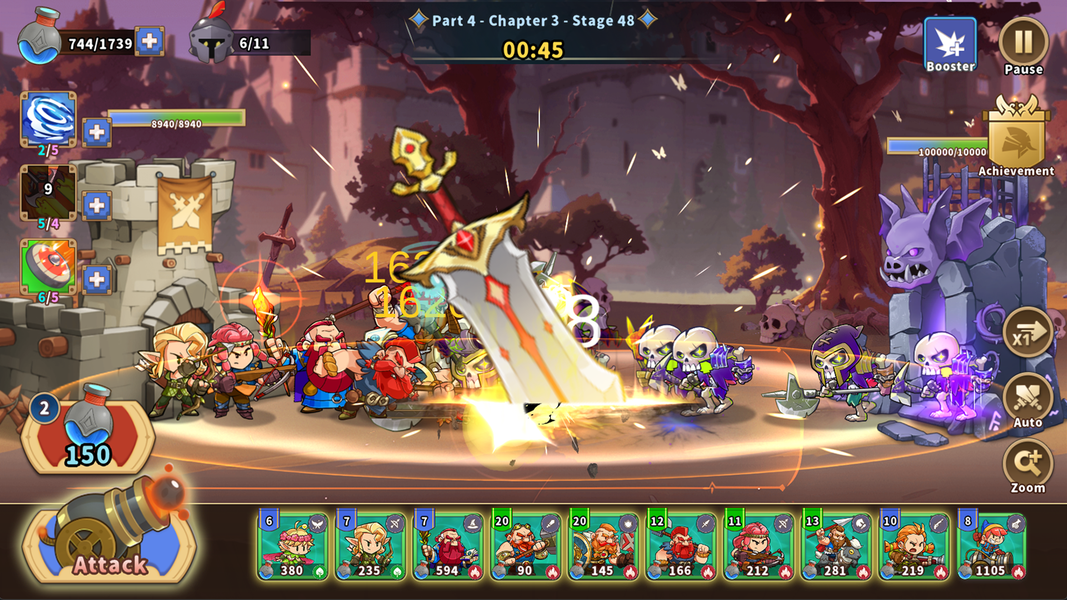 Castle War Defense - Gameplay image of android game