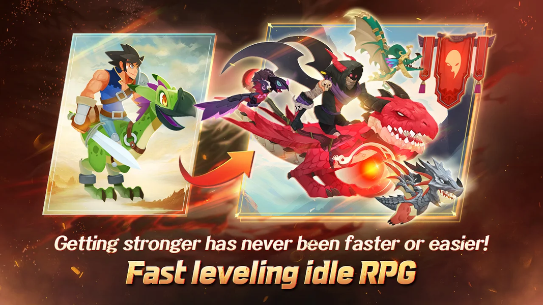 Dragon Rider Idle - Gameplay image of android game