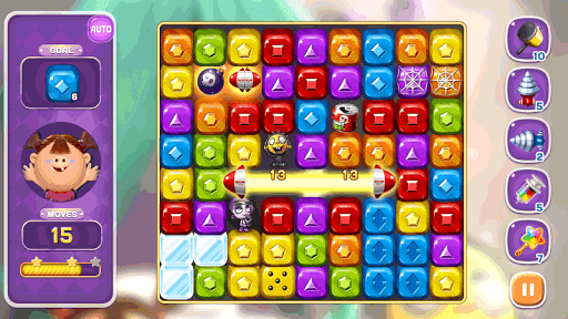 Jewelry Blast : ZOMBIE DUMB - Gameplay image of android game