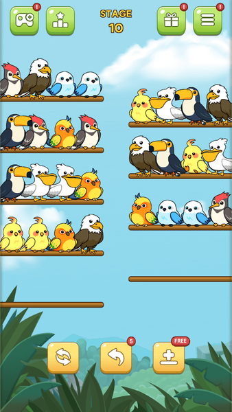Bird Sort Quest - عکس بازی موبایلی اندروید