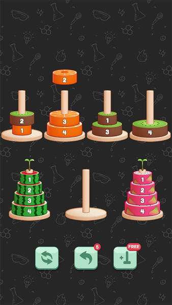 Tower of Hanoi Sort - عکس بازی موبایلی اندروید