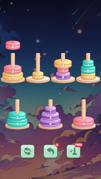 Tower of Hanoi Sort - عکس بازی موبایلی اندروید