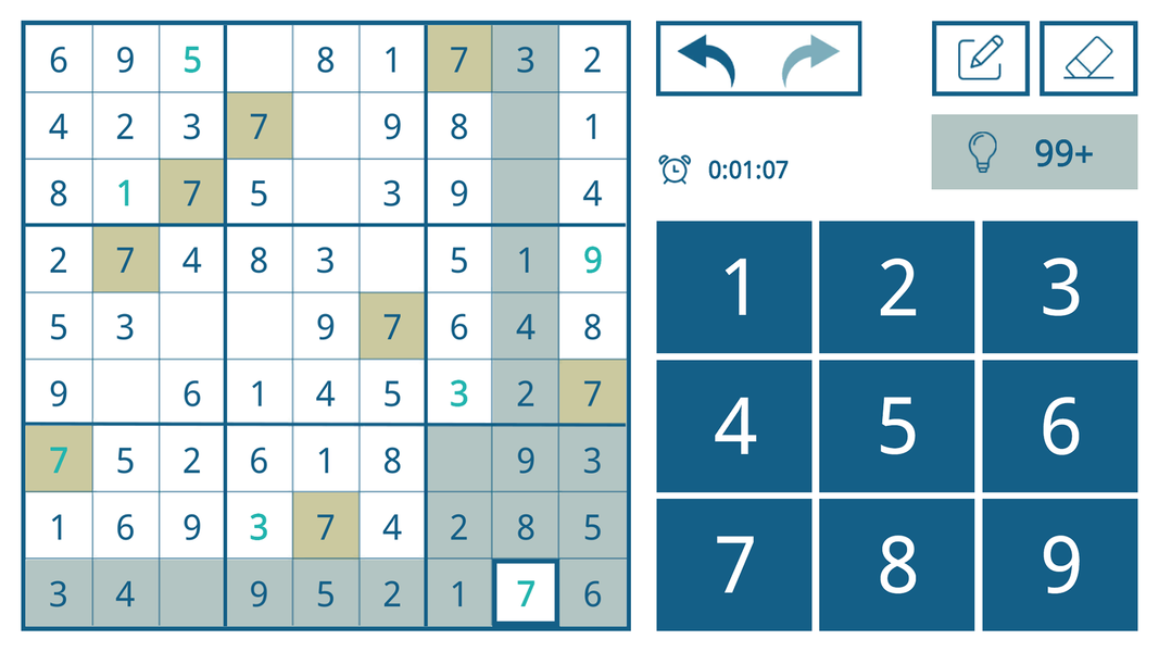 Sudoku Brain Puzzle - عکس بازی موبایلی اندروید