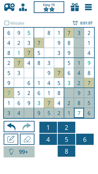 Sudoku Brain Puzzle - عکس بازی موبایلی اندروید