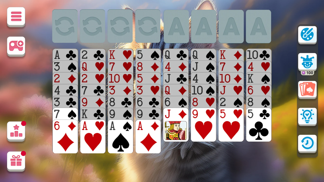 Solitaire FreeCell Quest - Gameplay image of android game