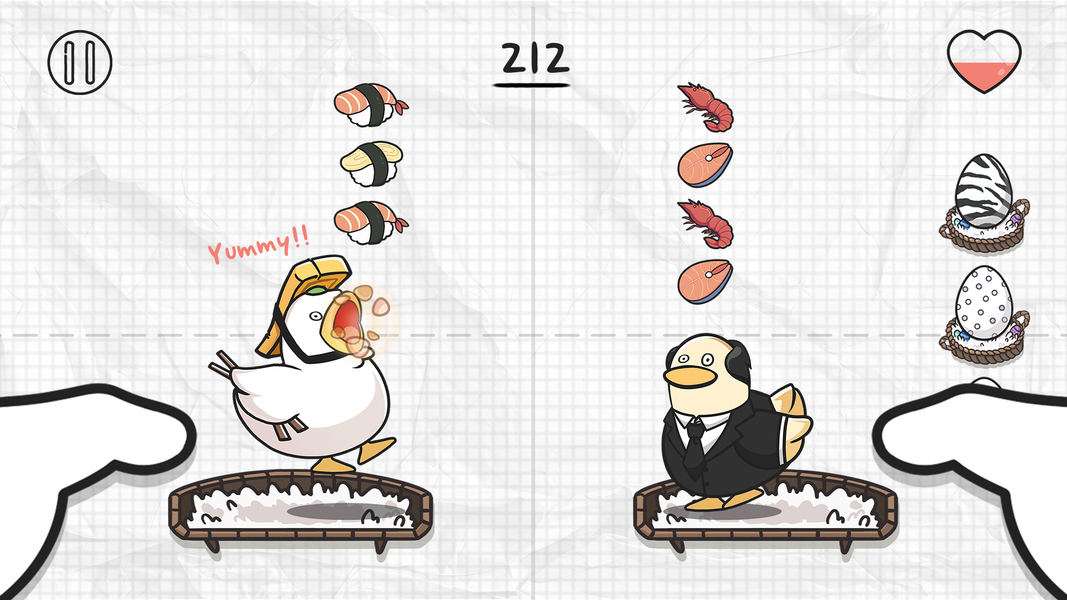 Duet Ducks: Rhythm Game - Gameplay image of android game