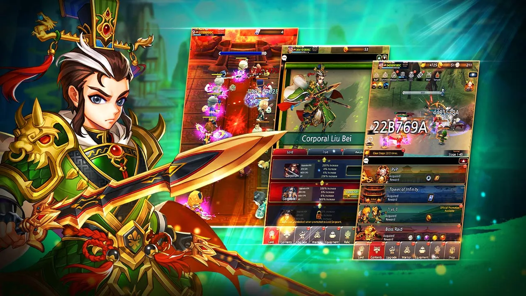 Three Kingdoms Idle - Gameplay image of android game