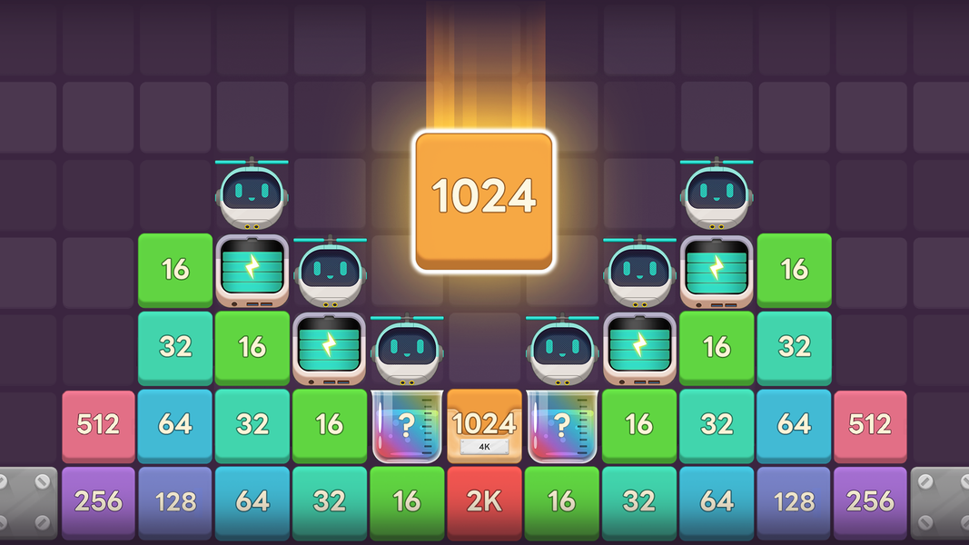 Merge Block Number - Gameplay image of android game