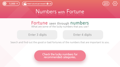 Numbers with Fortune - Image screenshot of android app
