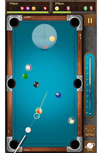 The king of Pool billiards - Gameplay image of android game