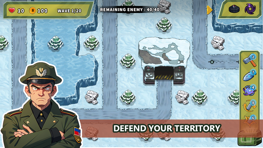 Turret Defense King - Gameplay image of android game