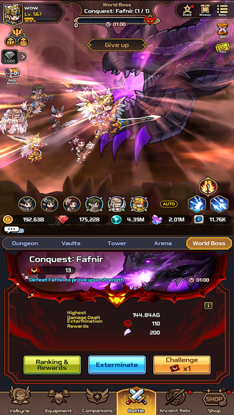 Valkyrie Idle - Gameplay image of android game