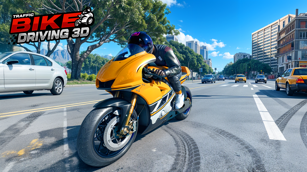 Real Traffic Bike Driving Game - عکس بازی موبایلی اندروید