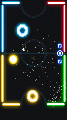 Glow Air Hockey - Gameplay image of android game