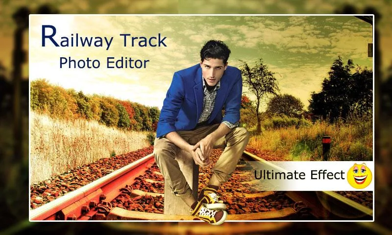 Railway Track Photo Editor - Image screenshot of android app