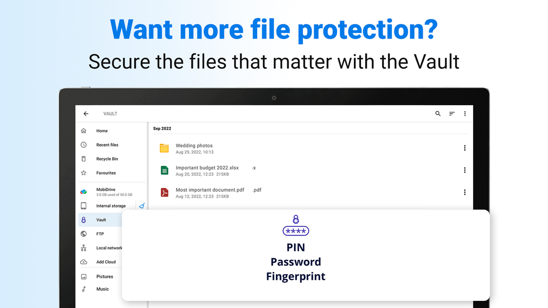 File Commander Manager & Vault - عکس برنامه موبایلی اندروید