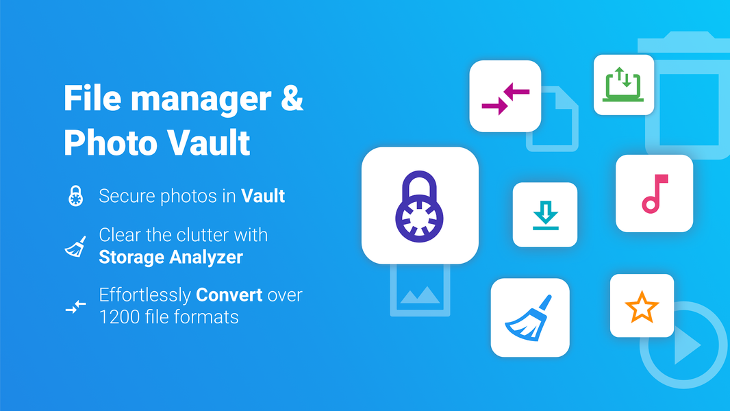 File Commander Manager & Vault - عکس برنامه موبایلی اندروید