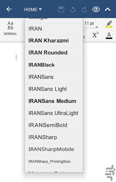 OfficeSuite Farsi Font Pack - Image screenshot of android app