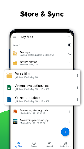 MobiDrive Cloud Storage & Sync - Image screenshot of android app
