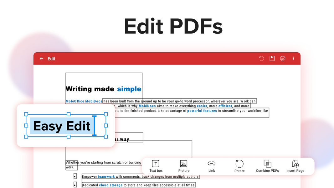 Mobi PDF・Editor・Scanner・Reader - Image screenshot of android app
