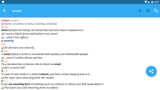Collins Cobuild Intermediate - Image screenshot of android app