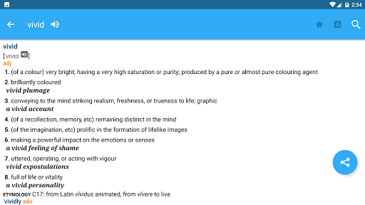 Collins English Dictionary Pro - Image screenshot of android app