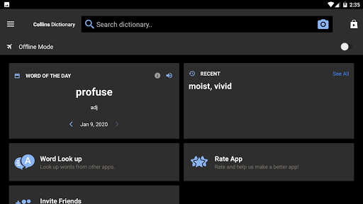 Collins English Dictionary Pro - Image screenshot of android app