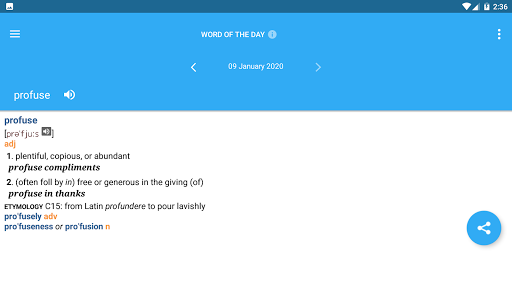 Collins English Dictionary Pro - Image screenshot of android app