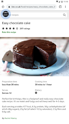 Collins German Dictionary - Image screenshot of android app