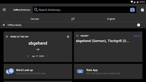 Collins German Dictionary - Image screenshot of android app