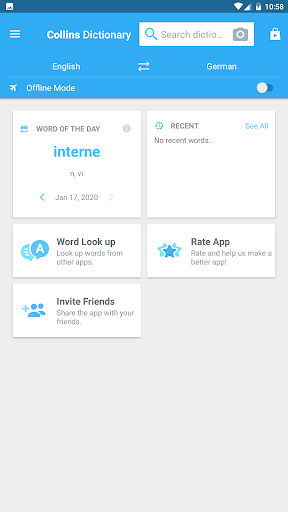 Collins German Dictionary - Image screenshot of android app