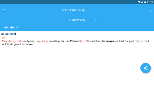 Collins German Dictionary - Image screenshot of android app