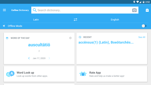 Collins Latin Dictionary - Image screenshot of android app