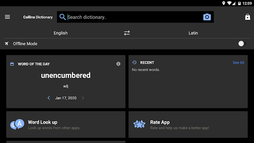 Collins Latin Dictionary - Image screenshot of android app