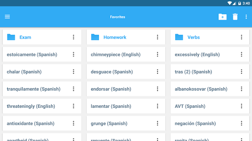 Collins Spanish Dictionary and Grammar - Image screenshot of android app